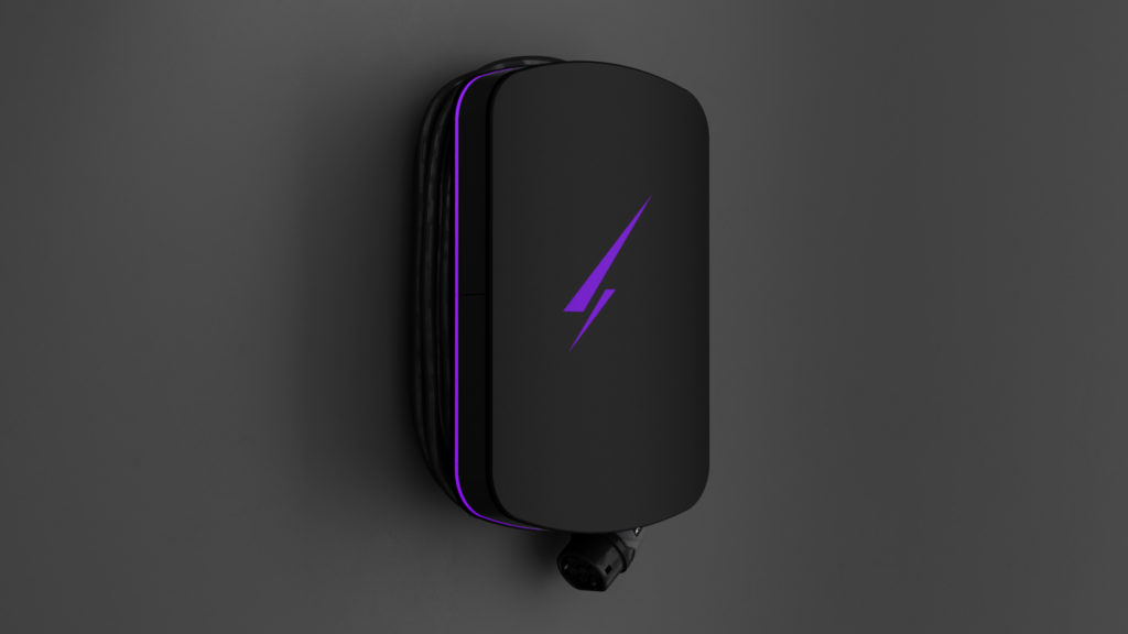 Black Hypervolt with a purple flash on front